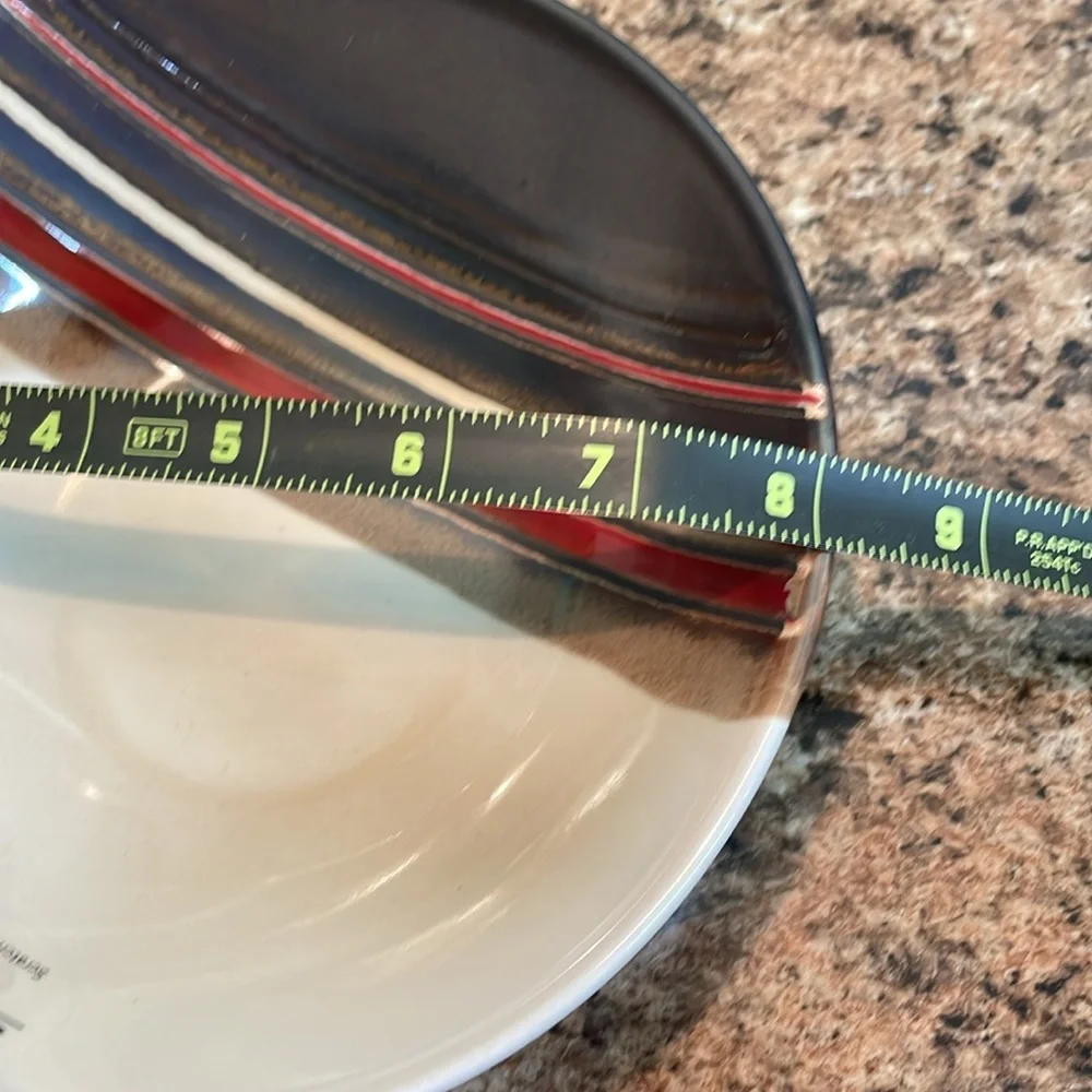Striped Ceramic bowl set‎ of 4 with out the Stand